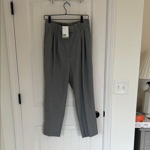 H&M Gray Tailored Trousers Classic Pleated Design